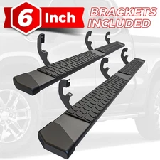 6" Running Boards For 2015-2026 Colorado/Canyon Crew Cab Side Step Nerf Bar BLK