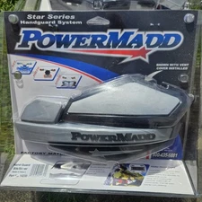 Powermadd Star Series Handguards Quad/ATV/Motorcycle Black/Silver