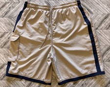 VTG Ocean Pacific Board Shorts Mens XL Beige Lined Pocket Stretch Beach Pool Y2K