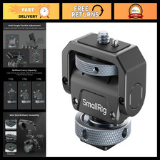 Camera Monitor Mount with Cold Shoe, 360 Swivel 180 Tilt for Field Monitors,