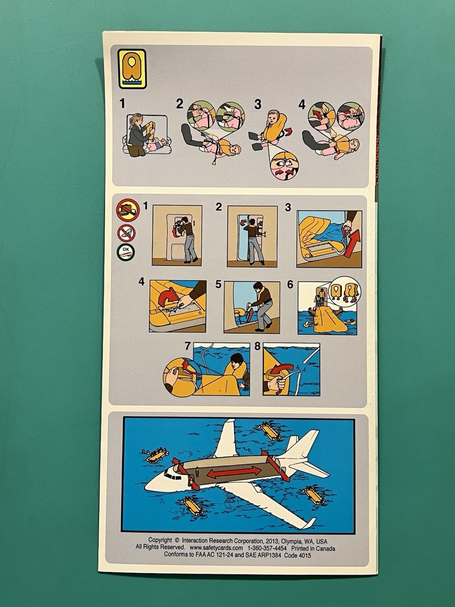 AIR CANADA EXPRESS SAFETY CARD--E175 | eBay