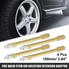 4pcs 100mm Brass Wheel Tire Valve Extender Stem Extension Inflation Stright Pole 4pcs 100mm Brass Wheel Tire Valve Extender Stem Extension Inflation Stright Pole
