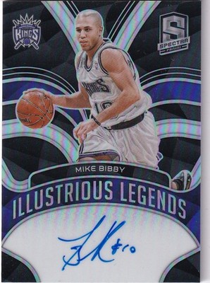 2021-22 Panini Spectra NBA No. ILS-MBI Mike Bibby Auto 8/99