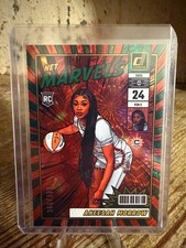 2025 Donruss WNBA - Net Marvels Rookie Aneesah Morrow #25 Green Fireworks RC Sun