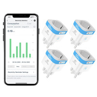 Eightree Wlan Smart Steckdose 2,4Ghz 5Ghz Alexa Google Home 16A 4Er Pack Set