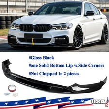 Fit For 2017-2020 Bmw G30 530i 540i M Sport M550i Front Splitter Lip Gloss Black Fit For 2017-2020 Bmw G30 530i 540i M Sport M550i Front Splitter Lip Gloss Black