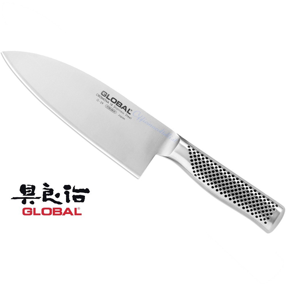 Global G29 Coltello 18 cm Carne e Pesce - Acciaio Giapponese Professionale