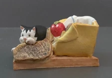 Vtg Peter Fagan Handpainted Home Sweet Home Collection 'Lunch Box' Figurine 1986