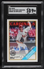 2023 Series 1 1988 Topps Baseball Matthew Liberatore SGC 9 MINT Auto 0o3x