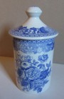 Vintage SPODE Blue Room Collection THYME Spice Jar BLUE ROSE Made in England — photo 2