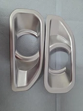 Blackened Front Fog Lamp Light Decor Cover Trim Bezel For Jeep Wrangler JL 2018+