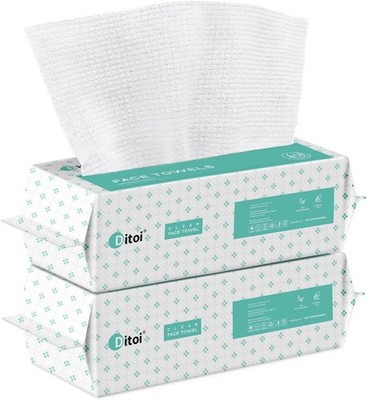 Disposable Face Towels,Ultra Soft &Thick Face Dry Wipes for Makeup