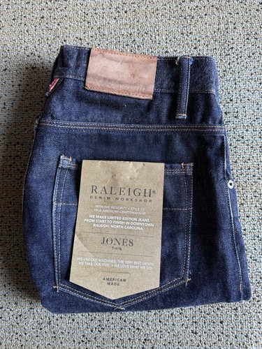 Raleigh Denim New American Selvedge 13oz Vidalia Mills Jones Fit Huckberry 32x35