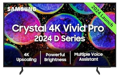 Samsung 108 cm (43 Zoll) D Series Crystal 4K Vivid Pro Ultra HD Smart