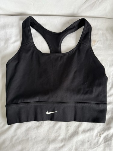 Women's Nike Dri-Fit Sports Bra Size XL Black Racerback Yoga Running L