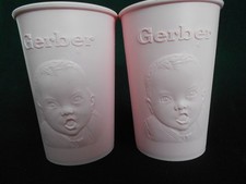 Vintage Gerber Baby Plastic Pink Cups