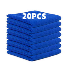 Microfiber Cleaning Cloth Towel Rag Car Polishing No Scratch Detailing Set 20 pc