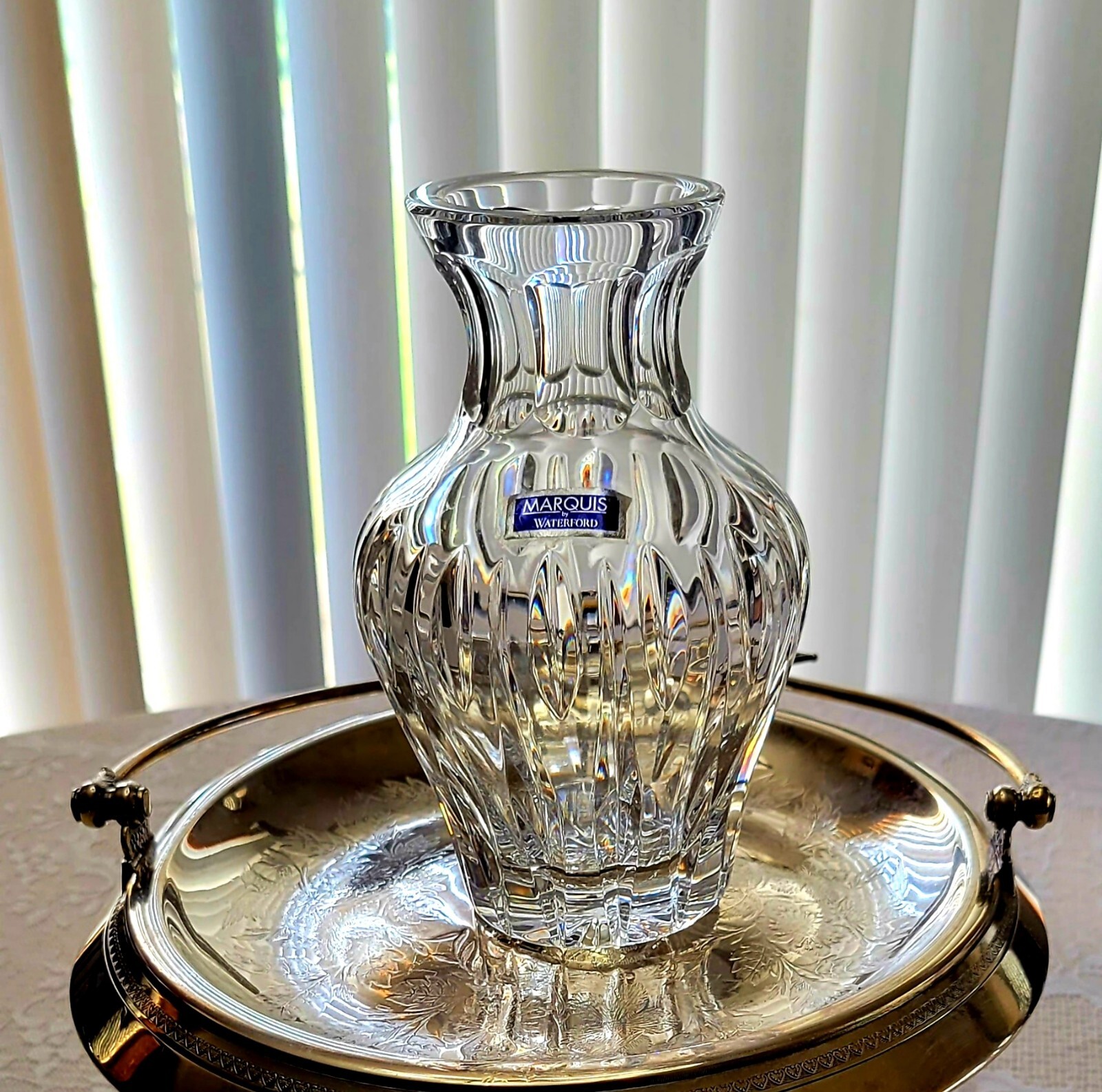 Marquis by Waterford Sweet Memories Crystal Bowl & Sheridan 6" Bud Vase