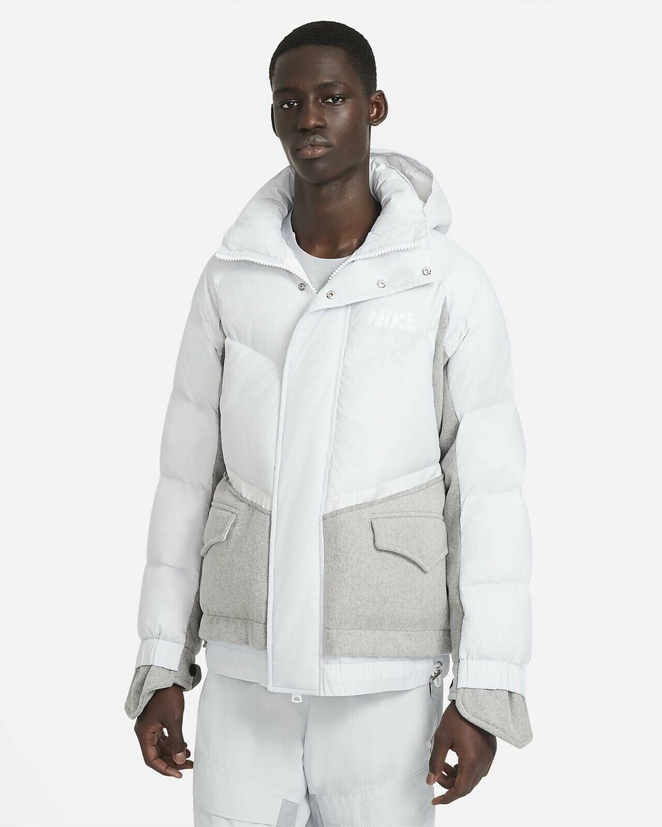 Nike x Sacai NRG Parka medium CT3269-043 Pure Platinum Grey White