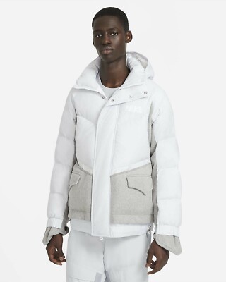 Nike x Sacai NRG Parka medium CT3269-043 Pure Platinum Grey White