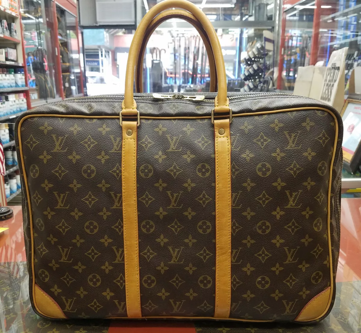 LOUIS VUITTON "Sirius 45" Repair Service Replacement Of All  Leather Trimmings