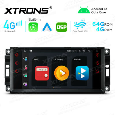 Octa-Core 4+64G 4G Android 12 Car Stereo Radio 7'' GPS for Jeep Wrangler Chrysler