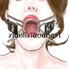 PU Leather Restraint Open Mouth Gags Spider Oral Fixation Breathable Harness