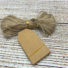 Kraft Paper Tags with Jute Twine String Gift Tags Favor Tags 20 pc