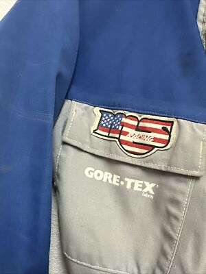MS Racing Men Gore-Tex Isde Enduro Pro Jacket Blue Grey Sz M Read