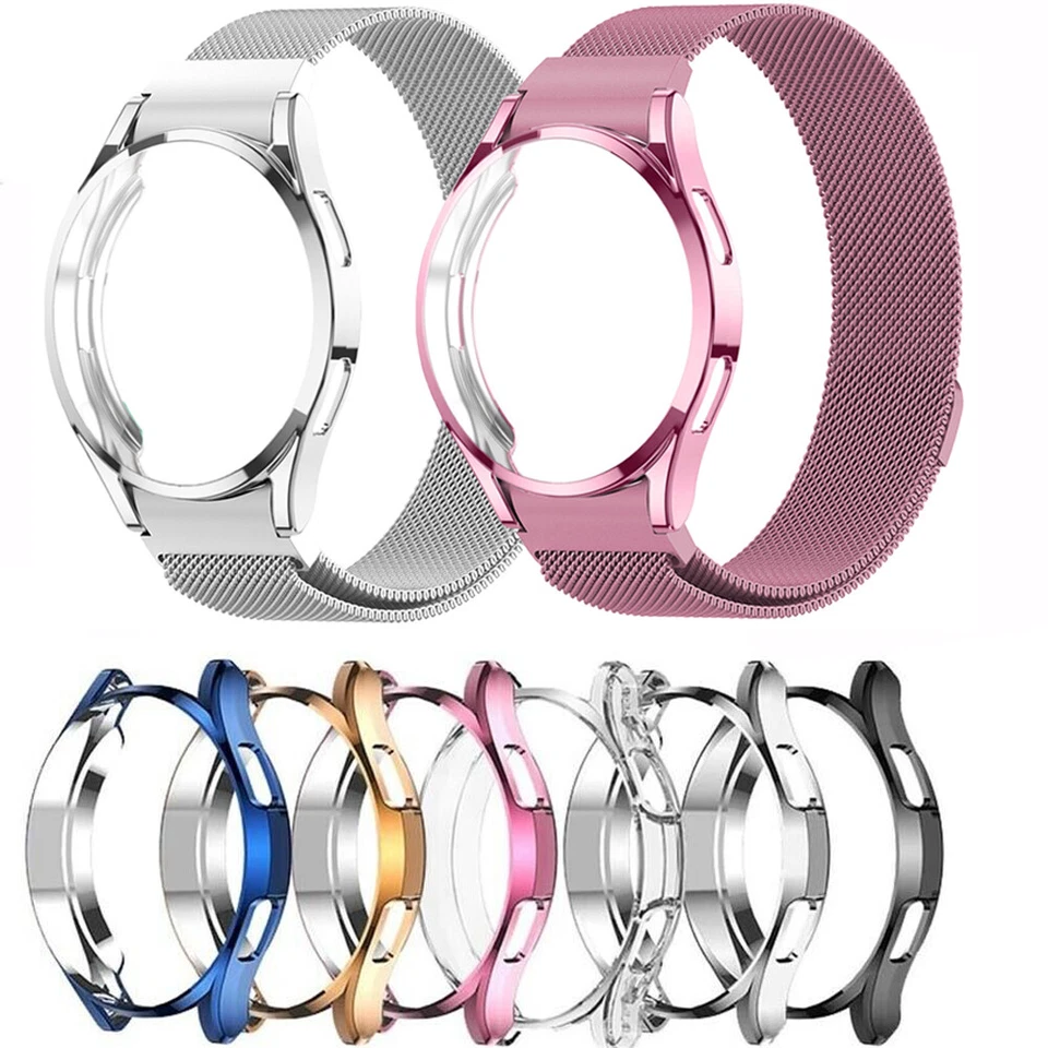 Funda impermeable para Samsung Galaxy Watch 6 5 Pro + correa magnética Milan 40/44 mm Foto 3 de 4