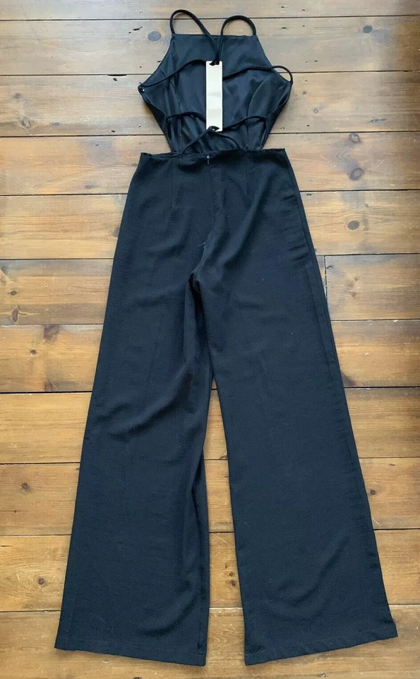 Mono Oh My Love Talla Pequeña Negro Tirantes Dorado Barra Detalle Espalda Foto 4 de 4