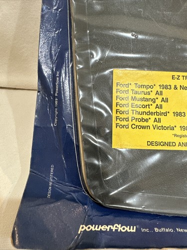 NOS Vintage Old School Ford 2 Mud Flaps Splash Guards 1983-1989 Black - Picture 4 of 8
