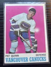 1970 Topps - Pat Quinn NHL Vancouver Canucks #120