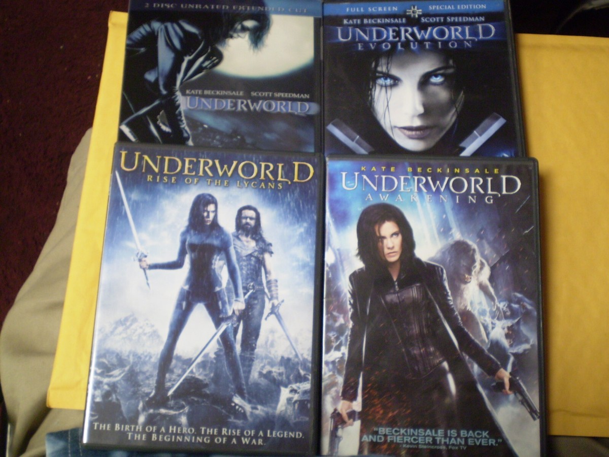 4) Underworld Vampire Horror DVD Lot: Underworld Evolution Lycans