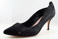 Glint Pumps, Classics Black Fabric Women Shoes Size 8.5 Medium
