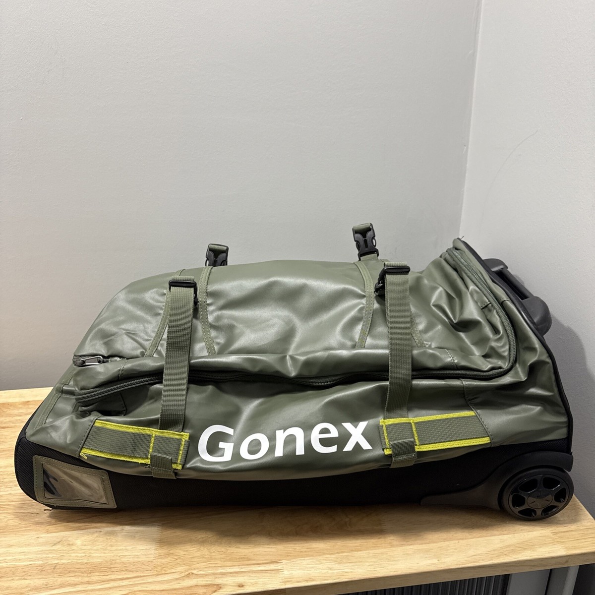 Gonex Rolling Duffle Bag with Wheels, 100L 33 in, Olive Green