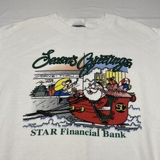 Vintage 90s Santa Claus Sweatshirt Mens Large Christmas Toys Candy Art Hipster