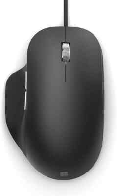 Microsoft Ergonomic Wired Mouse USB 2.0 Type A mit BlueTrack Technologie - Schwarz