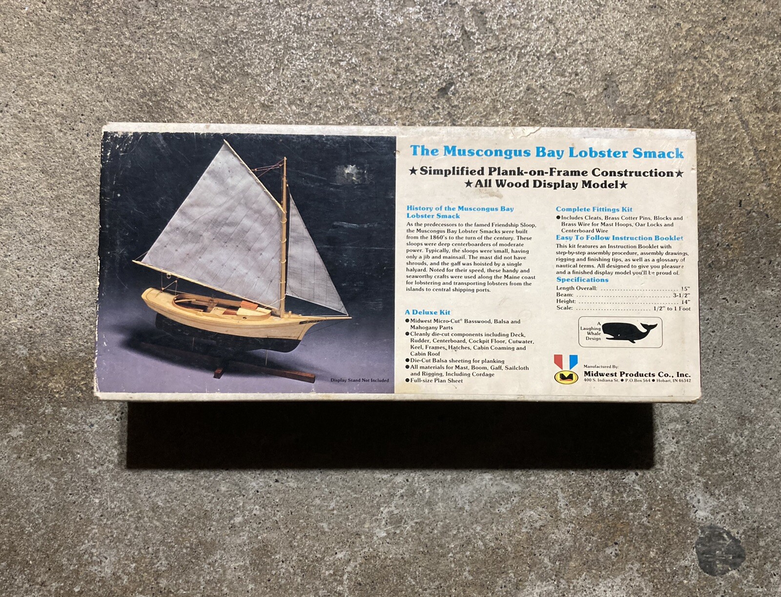 Midwest Products Kit 951, The Muscongus Bay Lobster Smack Wood Model