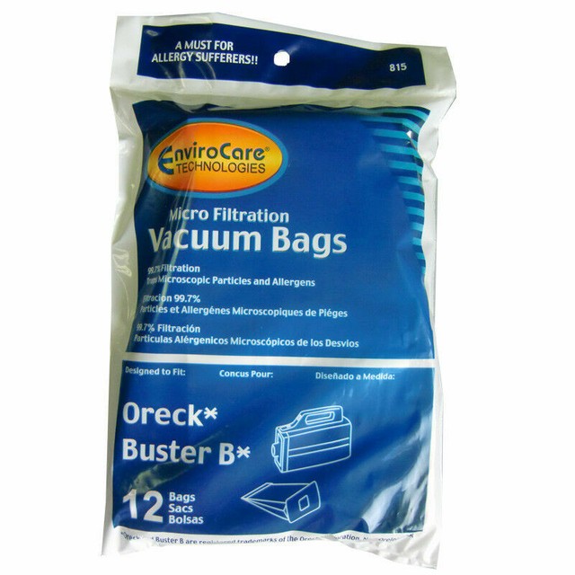 GENUINE ORECK HOUSEKEEPER COMPACT CANISTER VACUUM CLEANER BAGS12 PACK