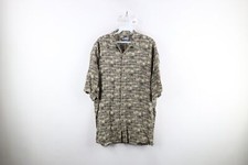 Vintage 90s Streetwear Mens Large Rayon Short Sleeve Camp Collared Button Shirt