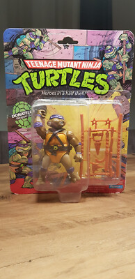 Playmates Teenage Mutant Ninja Turtles Donatello auf 10 Back US Karte 1988 MOC