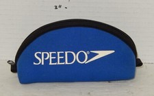 Speedo Unisex Soft Silicon Adult Swim Cap with pouch case Blue