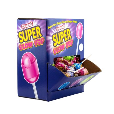 	Charms Blow Pops Super Blow Pops 7.69 Pounds 100 Count	