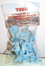 2009 Toy Soldiers of San Diego Figure Set 6 Civil War Union Infantry Greatcoats