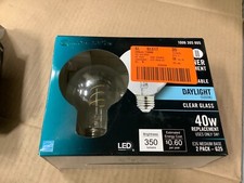 2 EcoSmart 40-Watt DAYLIGHT Clear Glass G25 LED Light Bulbs - 350 Lumens