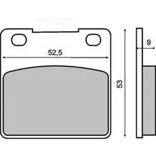 front brake pads for suzuki RG 250 W RANGE 2000 > RMS 225100720