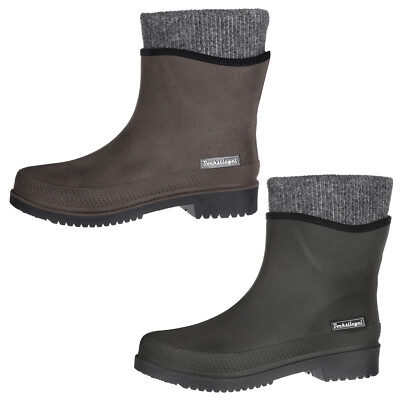 Bockstiegel Damen Gummistiefel Stiefelette Nicole Lederoptik Innenfutter