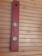 VINTAGE MAYES 18" WOODEN BUBBLE LEVEL No. 67 ~ union made in USA
