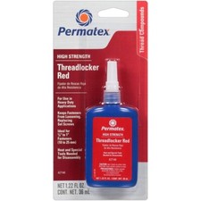 Permatex High Strength Red Heavy Duty Threadlocker Liquid 1.22 oz